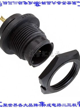 EN3P2MX 圆形连接器2POS插座公形引脚焊杯镀金面板安装