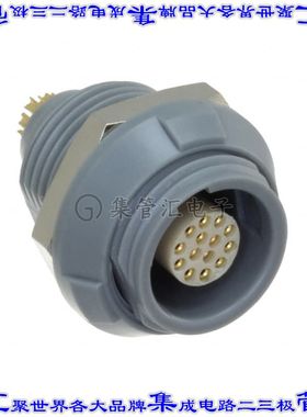 8P1P014200GRB01 圆形连接器14POS插座母插口焊杯镀金面板安装