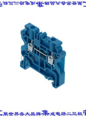 CY4/BU 端子块连接器2POS馈通式6.0mm蓝色10-24AWG