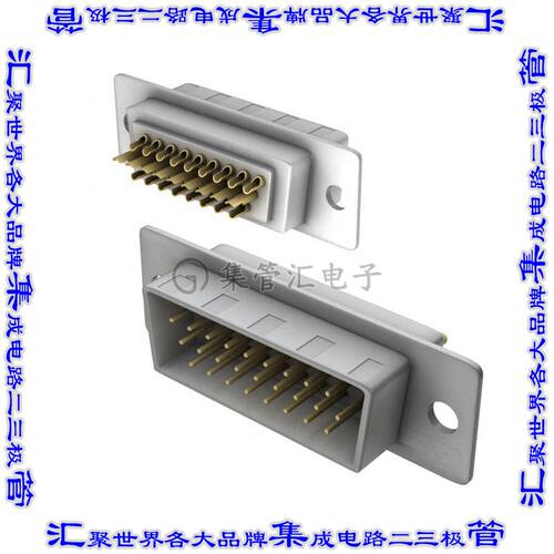 780-M26-103L001 连接器26POS插头公引脚3排D-Sub高密度面板安装