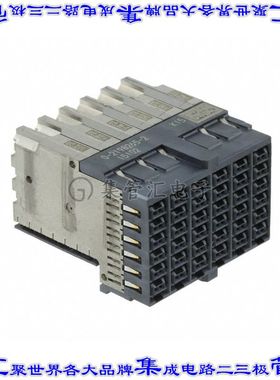 2198265-2 背板连接器72POS插座母插口6排4.5mm板边缘通孔直角黑