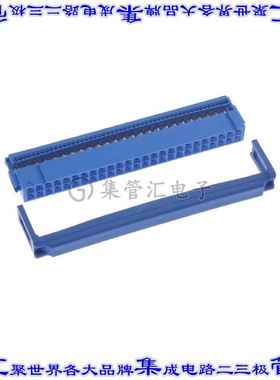 66900-050LF 矩形连接器50POS插座2排2.54mm母插口蓝色IDC镀金自