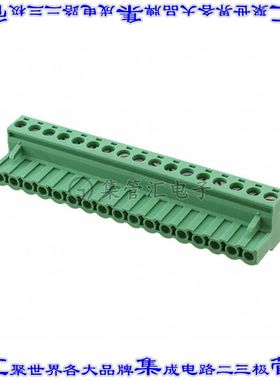 1757161 端子块连接器17POS插头母插口5.08mm绿色自由悬挂