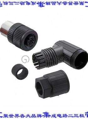 1424690 圆形连接器5POS插座母插口弹簧架镀金自由悬挂