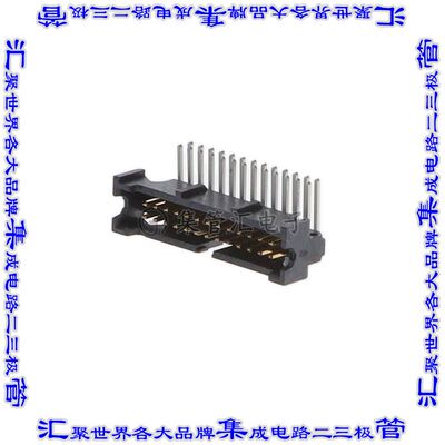45226-500230 针座连接器26POS接头2排1.27mm公形插针通孔直角镀