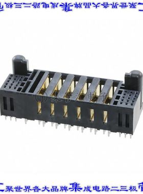 2204422-3 背板连接器38POS插座母插口通孔黑色