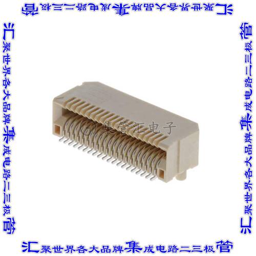 MEC8-120-01-S-D-RA1-TR 卡边缘连接器40POS母头2排0.8mm黑色镀金