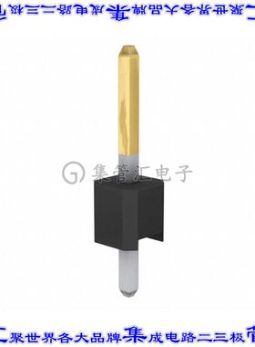 861400011YO2LF 针座连接器1POS接头公形插针通孔直针镀金