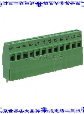 1-282901-2 线对板连接器12POS接线端子5.08mm通孔水平带板