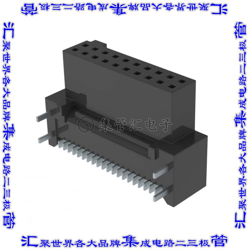 SFM-110-02-S-DH-TR 针座连接器20POS插座2排1.27mm母形插口表贴S