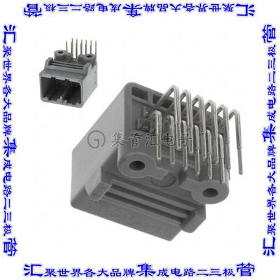MX34012NF1 针座连接器12POS接头2排2.2mm公形插针通孔直角锡