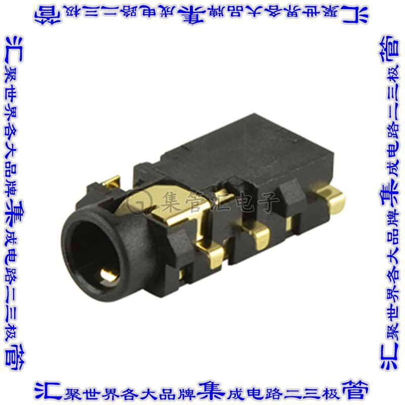 SJ2-35355A-SMT-TR 接插件连接器AUDIO JACK, 3.5 MM, RT, 6 COND