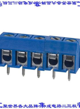 OSTTC052162 线对板连接器5POS接线端子5.08mm通孔水平带板