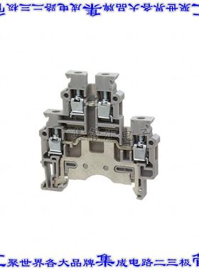 CDLG4 端子块连接器4POS馈通式6.0mm绿色黄色10-24AWG