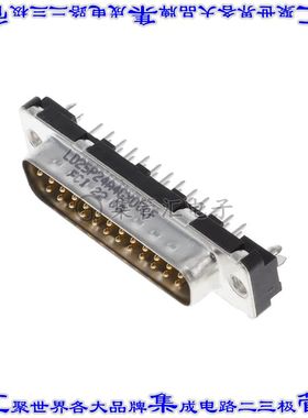 LD25P24A4GX00LF 连接器25POS插头公引脚2排D-Sub通孔