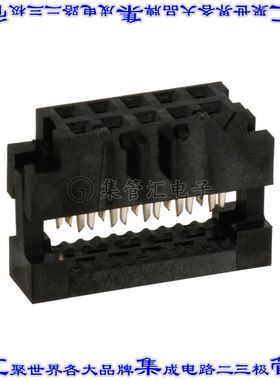 89947-710LF 矩形连接器10POS插座2排2mm母插口黑色IDC镀金自由悬