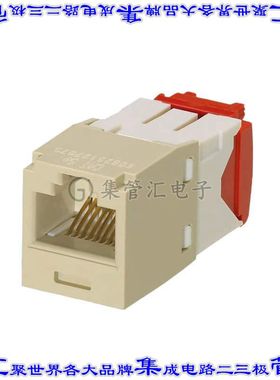 CJ5E88TGEI-24 接插件连接器MINI-COM MODULE, CAT 5E, UTP, 8