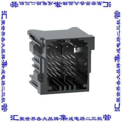 2005020321 针座连接器32POS接头5排公形插针通孔直角锡