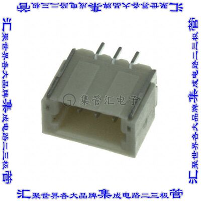 1734709-3 针座连接器3POS接头1mm公形插针表贴SMD锡