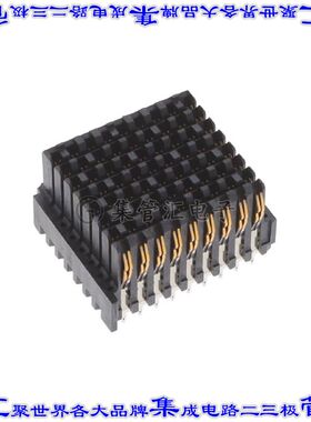 2302788-1 背板连接器72POS插座母插口9排1.8mm通孔黑色