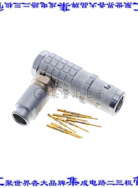 FHG.1K.308.CLCC60Z 圆形连接器8POS插头公引脚压接镀金自由悬挂
