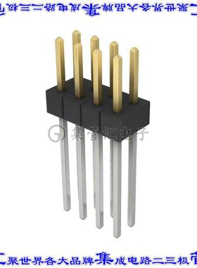 PBC04DAEN 针座连接器8POS分离式2排2.54mm公形插针通孔直针镀金