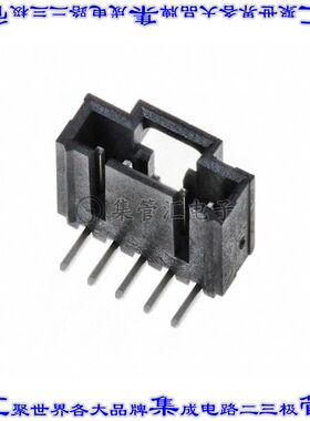 1719740005 针座连接器5POS接头2.54mm公形插针通孔直角锡