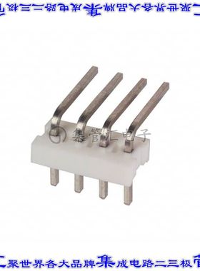 640453-4 针座连接器4POS接头2.54mm公形插针通孔直角锡