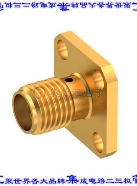 R125510000 同轴连接器SMA插孔母形插口焊片50欧姆面板安装通孔