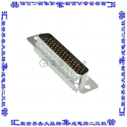 L717HDB44P 连接器44POS插头公引脚3排D-Sub高密度自由悬挂