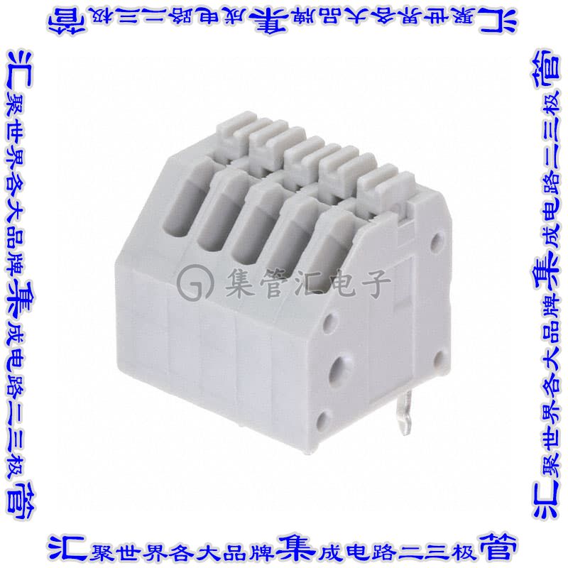 EB59A-05-V 线对板连接器5POS接线端子2.5mm通孔水平带板