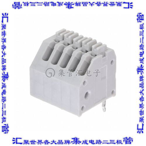 EB59A-05-V 线对板连接器5POS接线端子2.5mm通孔水平带板