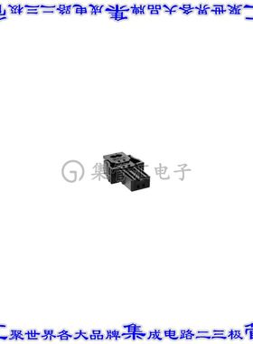 524401-E 矩形连接器2POS插座1.27mm母插口黑色IDC镀金自由悬挂直