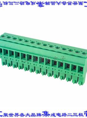 EDZ1700/14 端子块连接器14POS插头母插口3.81mm绿色自由悬挂