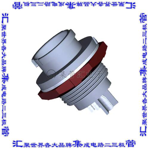 BBD-06RMFS-QC8001 圆形连接器6(4数据+2电源)插座母插口焊杯镀金