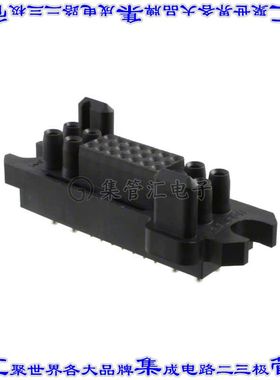 6766414-1 背板连接器29POS插座母插口3排面板安装黑色