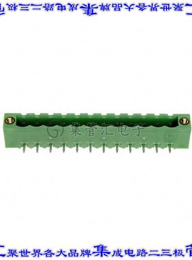 1-796866-2 端子块连接器12POS接头公引脚带罩5.08mm绿色90DEG通