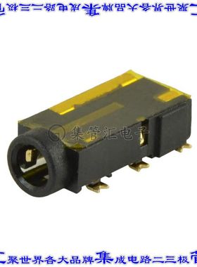 SJ2-25964B-SMT-TR 接插件连接器AUDIO JACK, 2.5 MM, RT, 4 COND