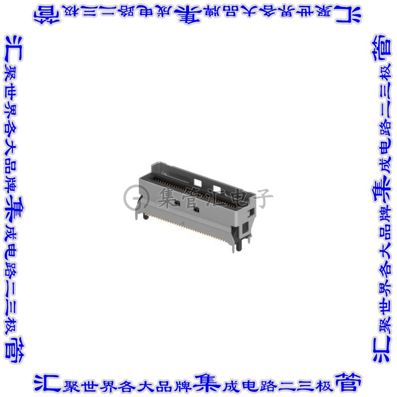 52729-0747D-021 卡边缘连接器74POS母头2排0.6mm黑色镀金