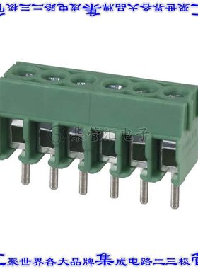 1984659 线对板连接器6POS接线端子3.5mm通孔水平带板