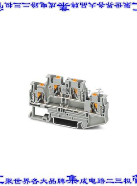 3211792 端子块连接器4POS馈通式2排6.2mm橙色10-24AWG