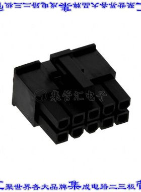 39039102 0039039102矩形连接器外壳10POS插座2排4.2mm母形插口黑