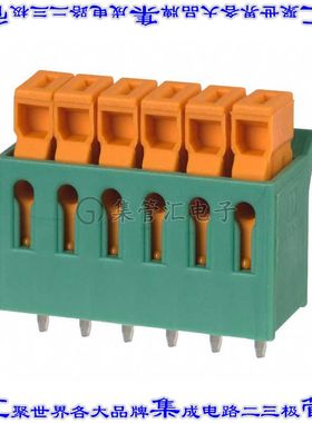 1706219 线对板连接器6POS接线端子3.81mm通孔水平带板