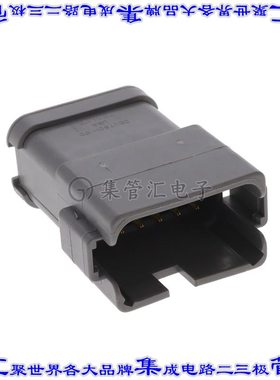 DT04-12PA-P016 矩形连接器外壳12POS插座2排公形引脚灰色自由悬