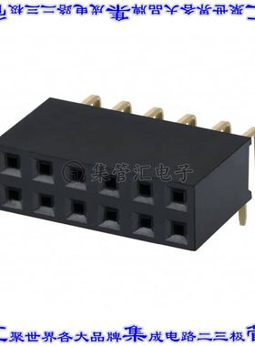 PPPC062LJBN-RC 针座连接器12POS插座2排2.54mm母形插口通孔直角