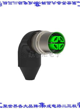 2350797-1 圆形连接器8POS插头母插口压接镀金自由悬挂直角