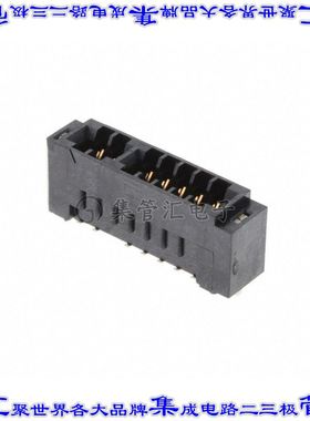 MEC2-08-01-L-DV-WT 卡边缘连接器16POS母头2排2mm黑色镀金