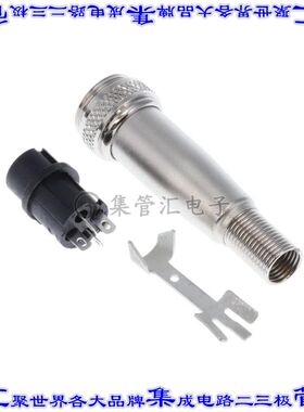 SL414FX 圆形连接器4POS插座母插口焊接孔眼银自由悬挂