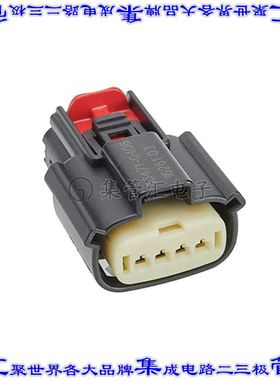 334710401 0334710401矩形连接器外壳4POS插座3.5mm母形插口黑色