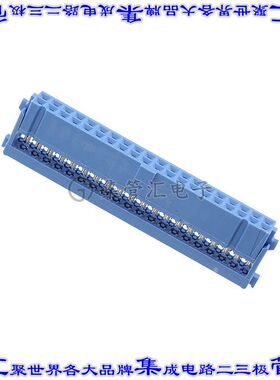 2-1658526-0 矩形连接器40POS插座2排2.54mm母插口蓝色IDC镀金自